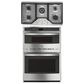 GE Profile 2-Piece Kitchen Package with 30" Built-In Microwave Combination Wall Oven and 36" Gas Cooktop in Stainless Steel, , large
