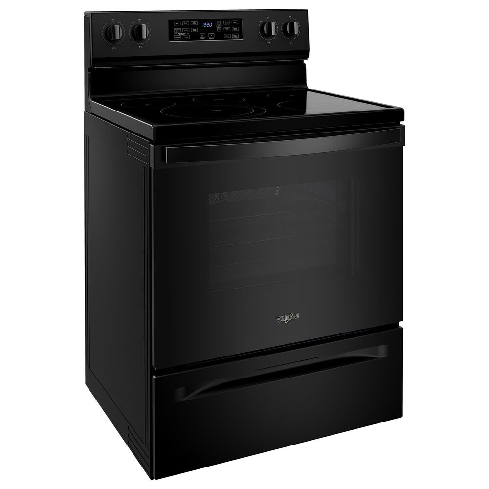 Whirlpool 5.3 Cu. Ft. Electric Range 5-in-1 Air Fry Oven in Black, , large