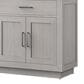 Lexora Home Abbey 80" Double Bathroom Vanity in White Oak with 2 cm White Cultured Marble Top, Rectangular Sinks and 30" Mirrors, , large