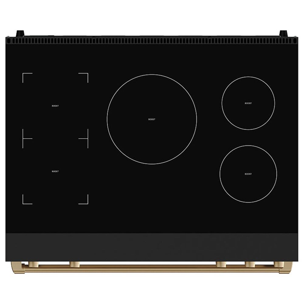Thor Kitchen Gordon Ramsay 6 Cu. Ft. Professional Induction Range with Bronze Handle Kit in Black, , large