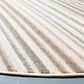 Safavieh Cabana CBN323B 6"7" Round Ivory and Grey Indoor/Outdoor Area Performance Rug, , large