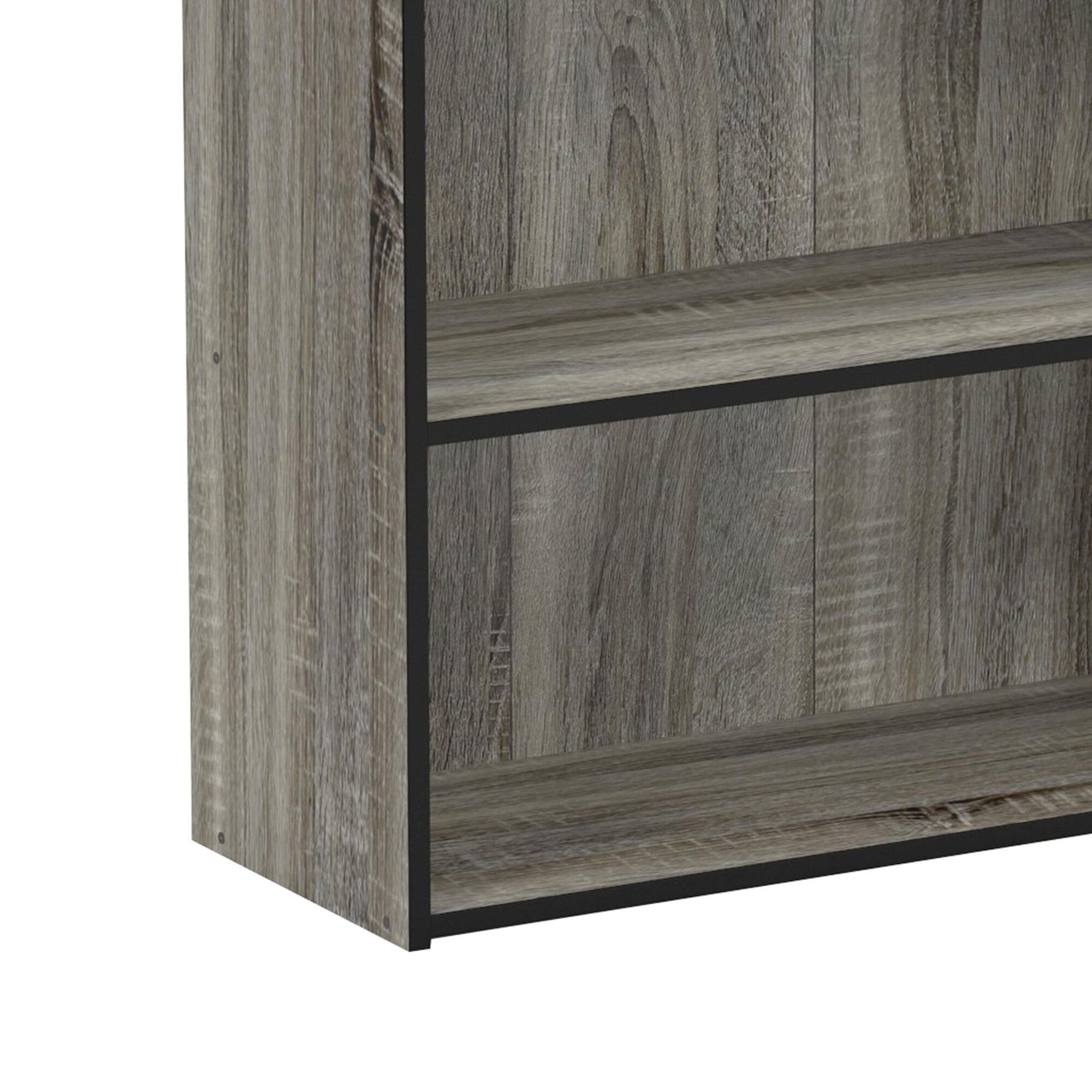 Homlux 3-Tier Open Shelf Bookcase in French Oak