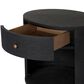 Four Hands Amelia Oval 1 Drawer Nightstand in Black, , large