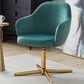 Lumisource Buena Swivel Accent Chair in Green, , large