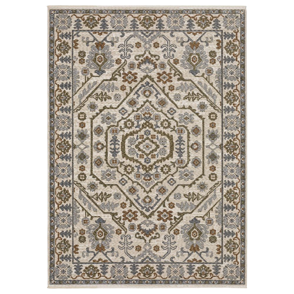 Oriental Weavers Hastings HA02I 7"10" x 10"10" Blue Area Rug, , large