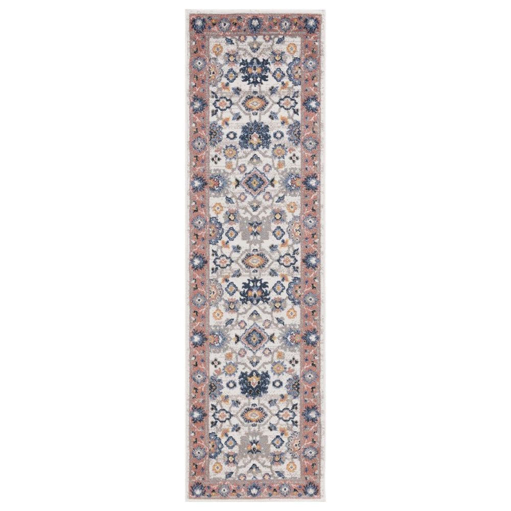 Safavieh Astoria 2"2" x 8" Ivory and Rust Runner, , large