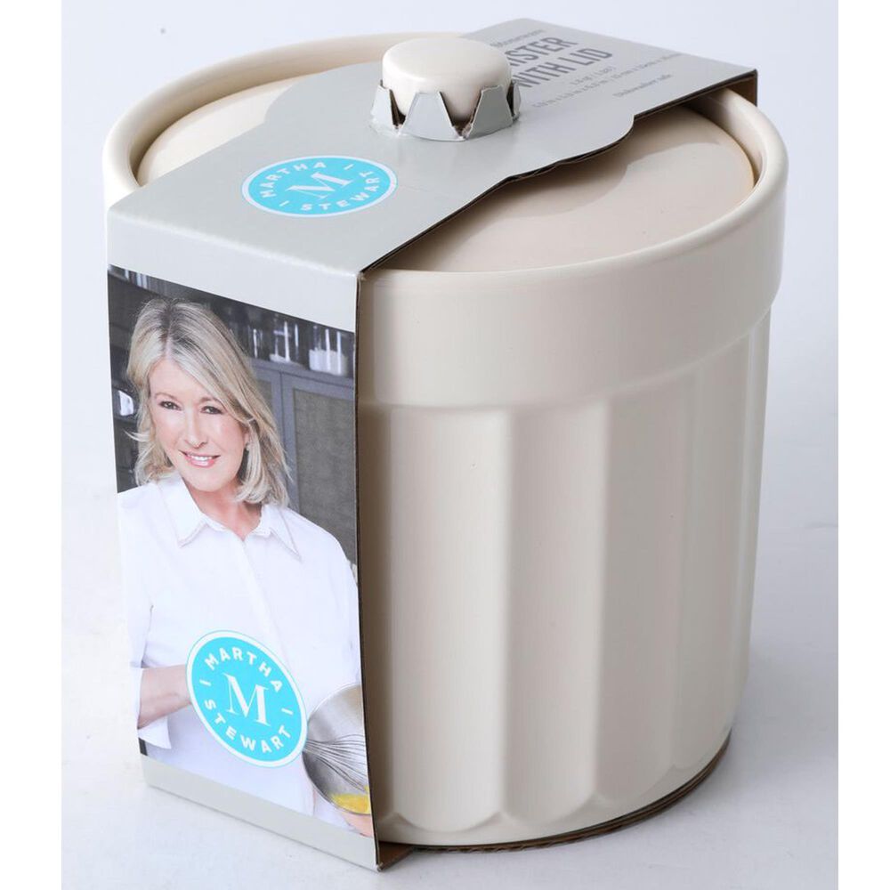 Gibson Overseas, Inc Broadbrook 1.3-Quart Canister with Lid in Cream, , large