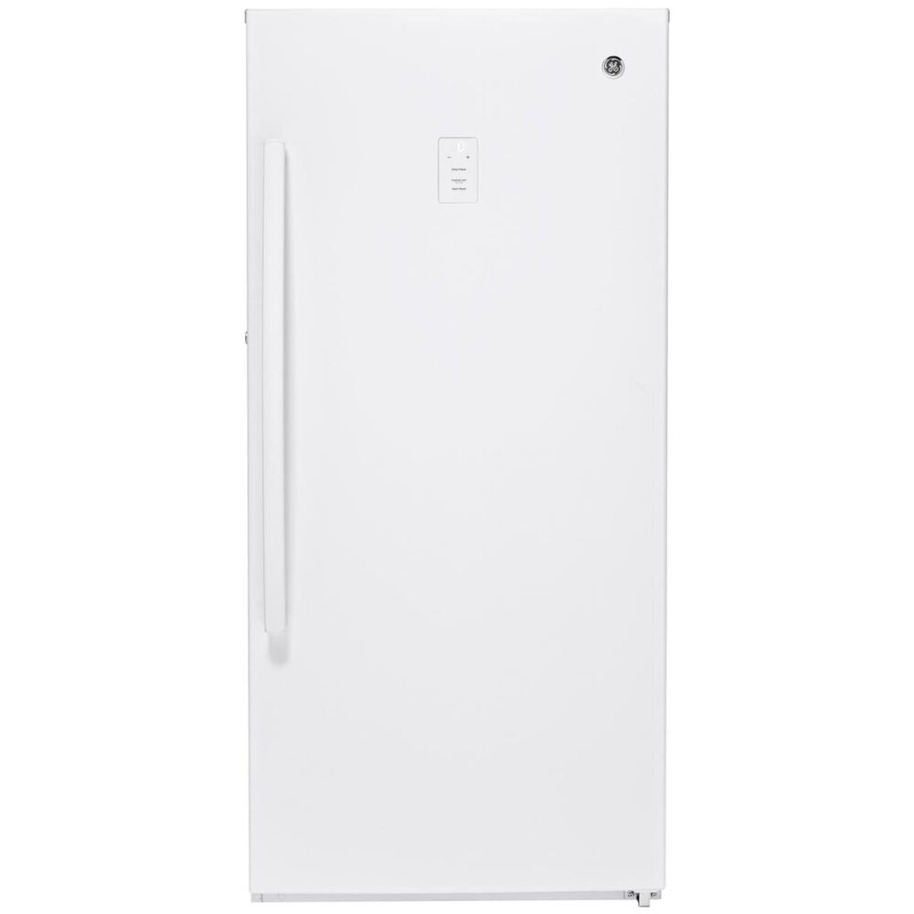 GE Appliances 14.1 Cu. Ft. Frost-Free Upright Freezer in White, , large