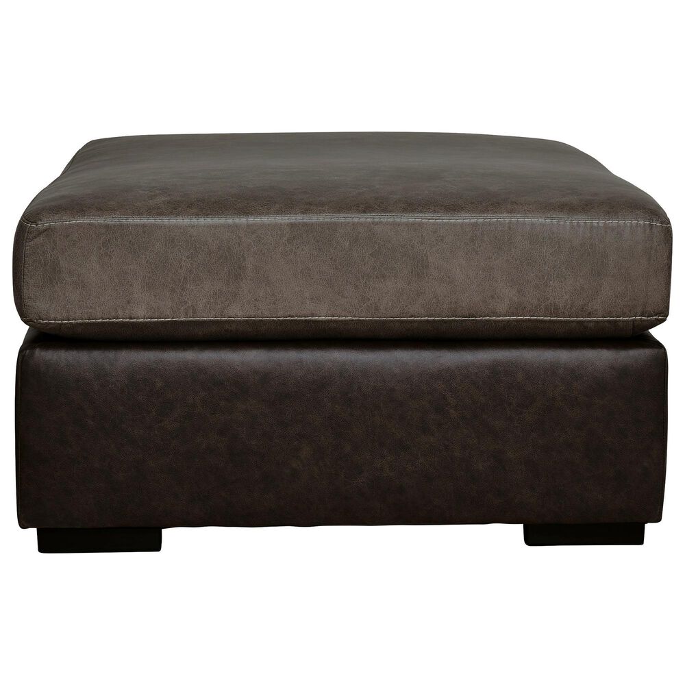 Ashley Castille Way Oversized Accent Ottoman in Fossil, , large
