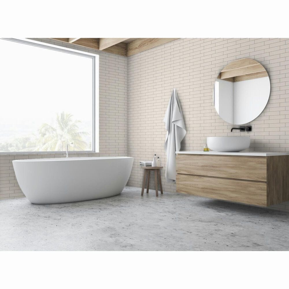 Emser Catch Ivory 2&quot; x 8&quot; Glossy Ceramic Tile, , large
