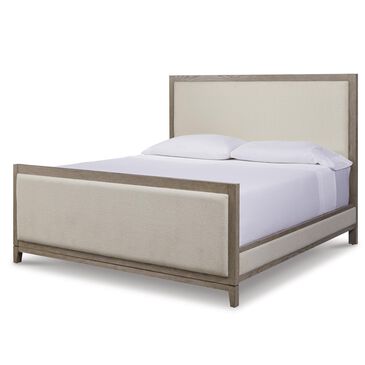 Millennium Chrestner Queen Upholstered Panel Bed in Gray, , large