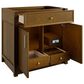 James Martin Bellshire 36" Single Bathroom Vanity in Honey Oak with 3 cm White Zeus Silestone Top and Rectangular Sink, , large