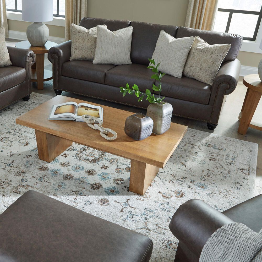 Ashley Roxmere Stationary Sofa in Umber, , large