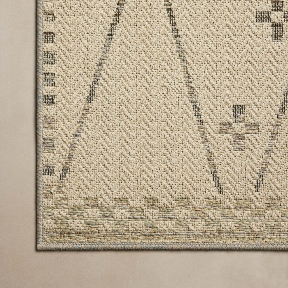 Loloi Saylor Ivory and Pebble 8'6" x 12' Indoor/Outdoor Area Rug, , large