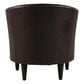 Overman International Corp Windsor Accent Chair in Rodeo Dark Brown, , large