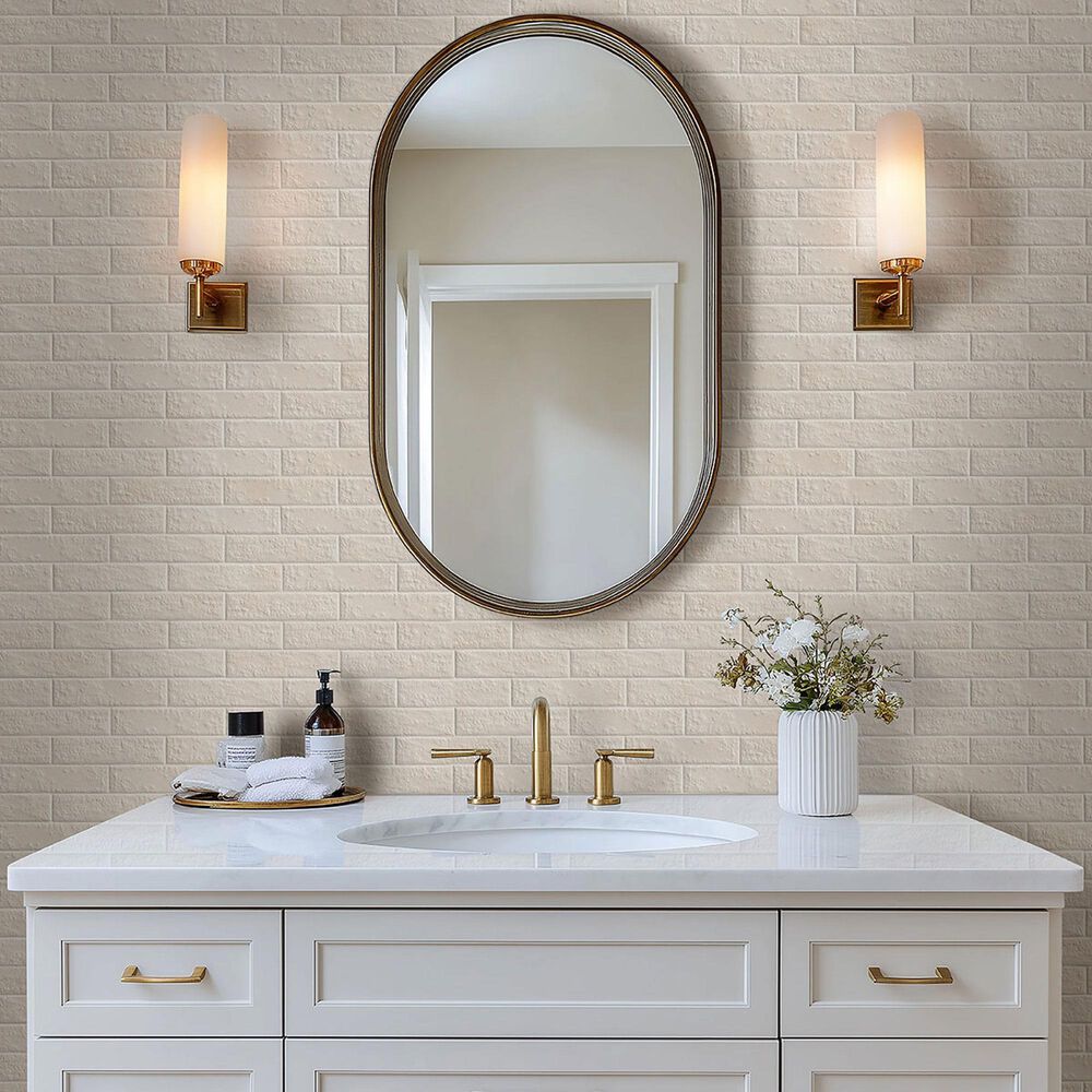 MS International Mattonella Neve 2.5" x 10" Porcelain Tile, , large