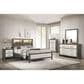 Crown Mark Rhett 3-Piece King Platform Bedroom Set with Two Nightstands in Gray and White, , large