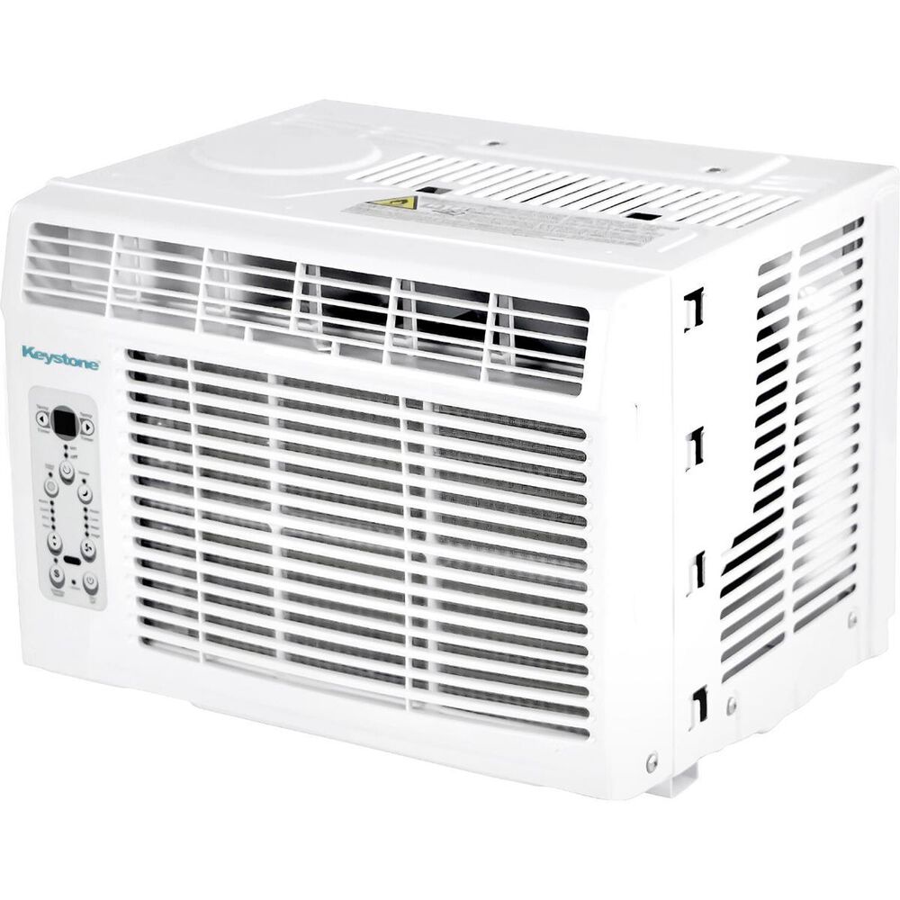 Keystone 6000 BTU Window-Mounted Air Conditioner with Follow Me LCD Remote Control in White, , large