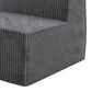 Furniture of America Facil 3-Piece Modular Armless Sofa in Dark Gray, , large