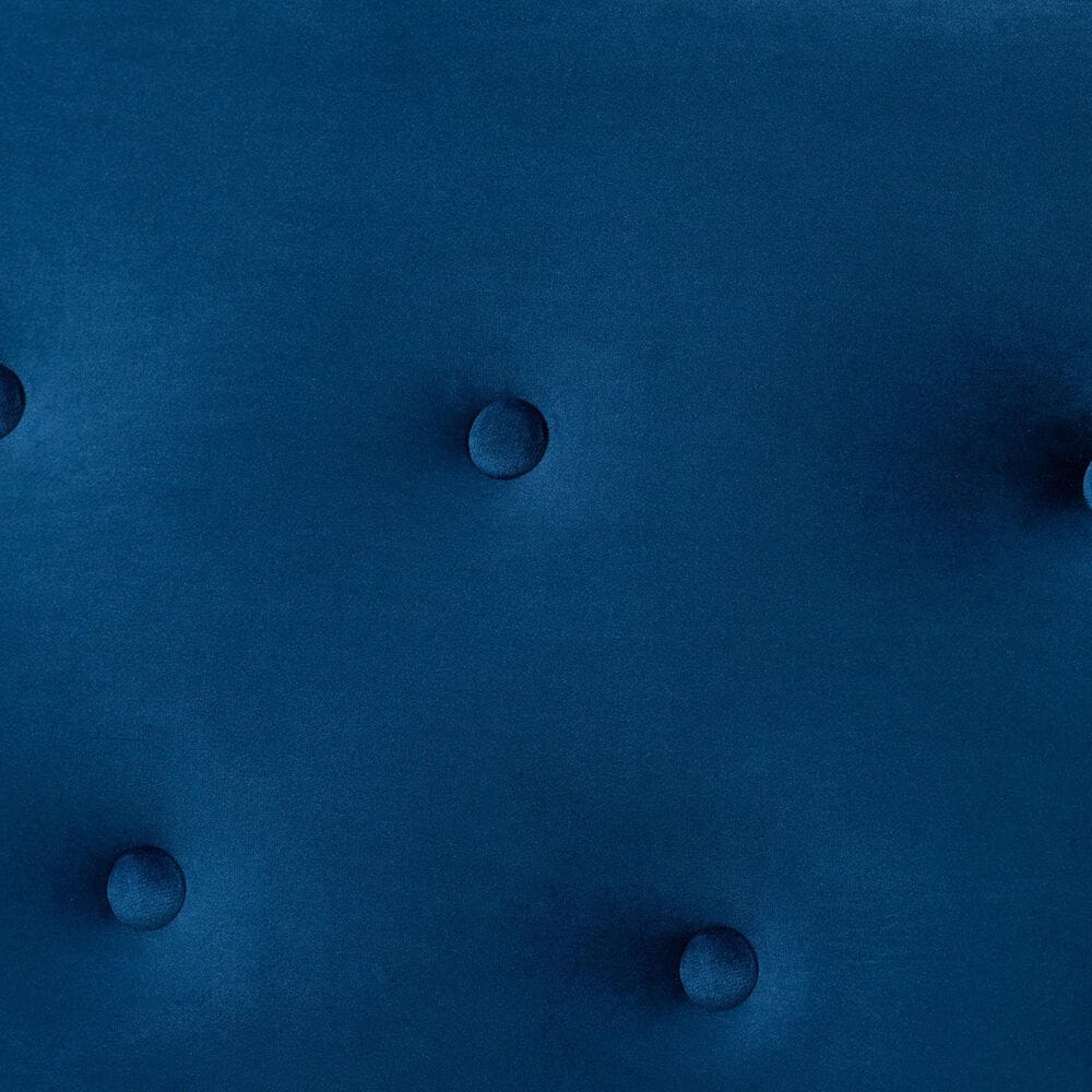 Baxton Studio Sorrento Stationary Sofa in Navy Blue Velvet, , large