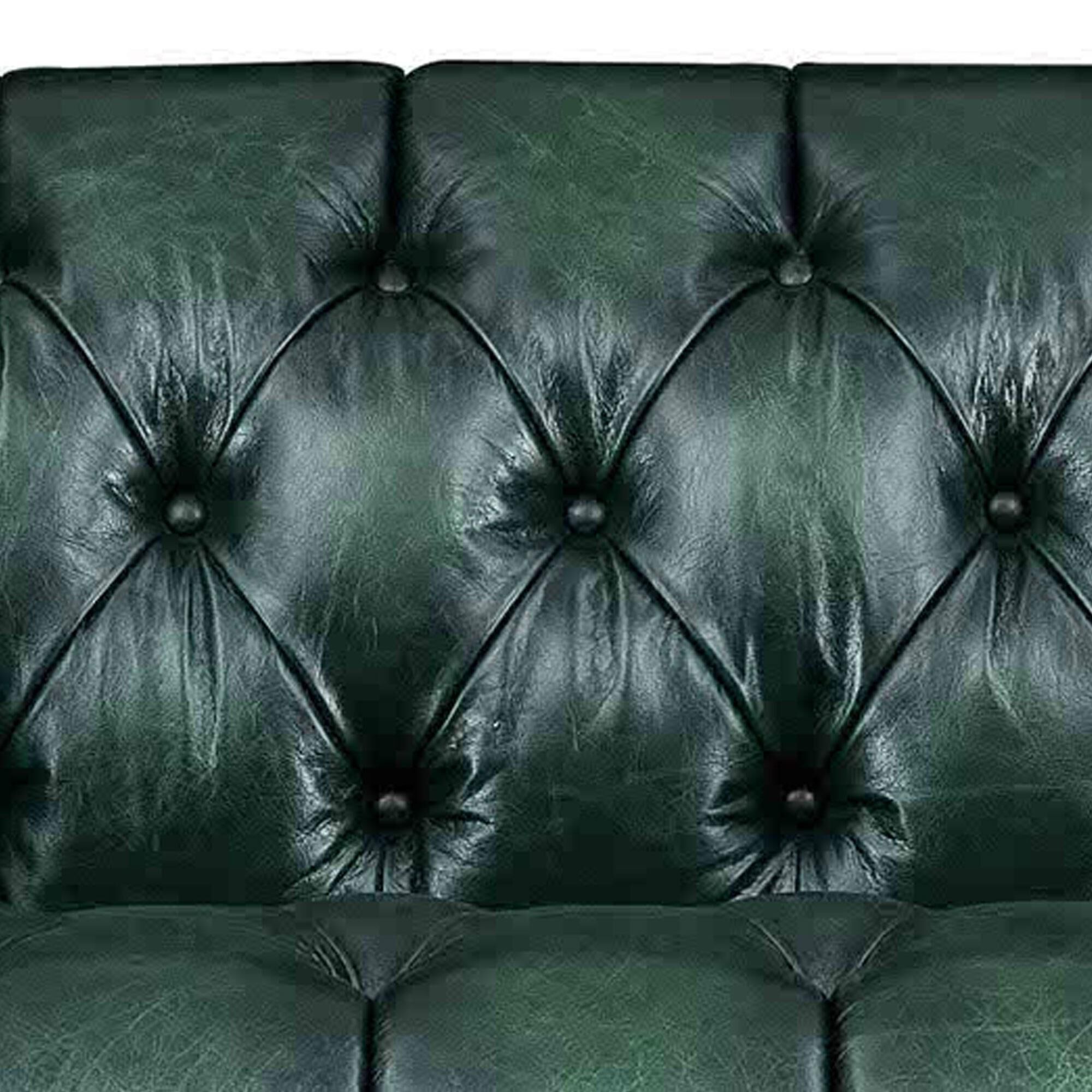 Hydeline Picadilly Stationary Loveseat in Emerald Green
