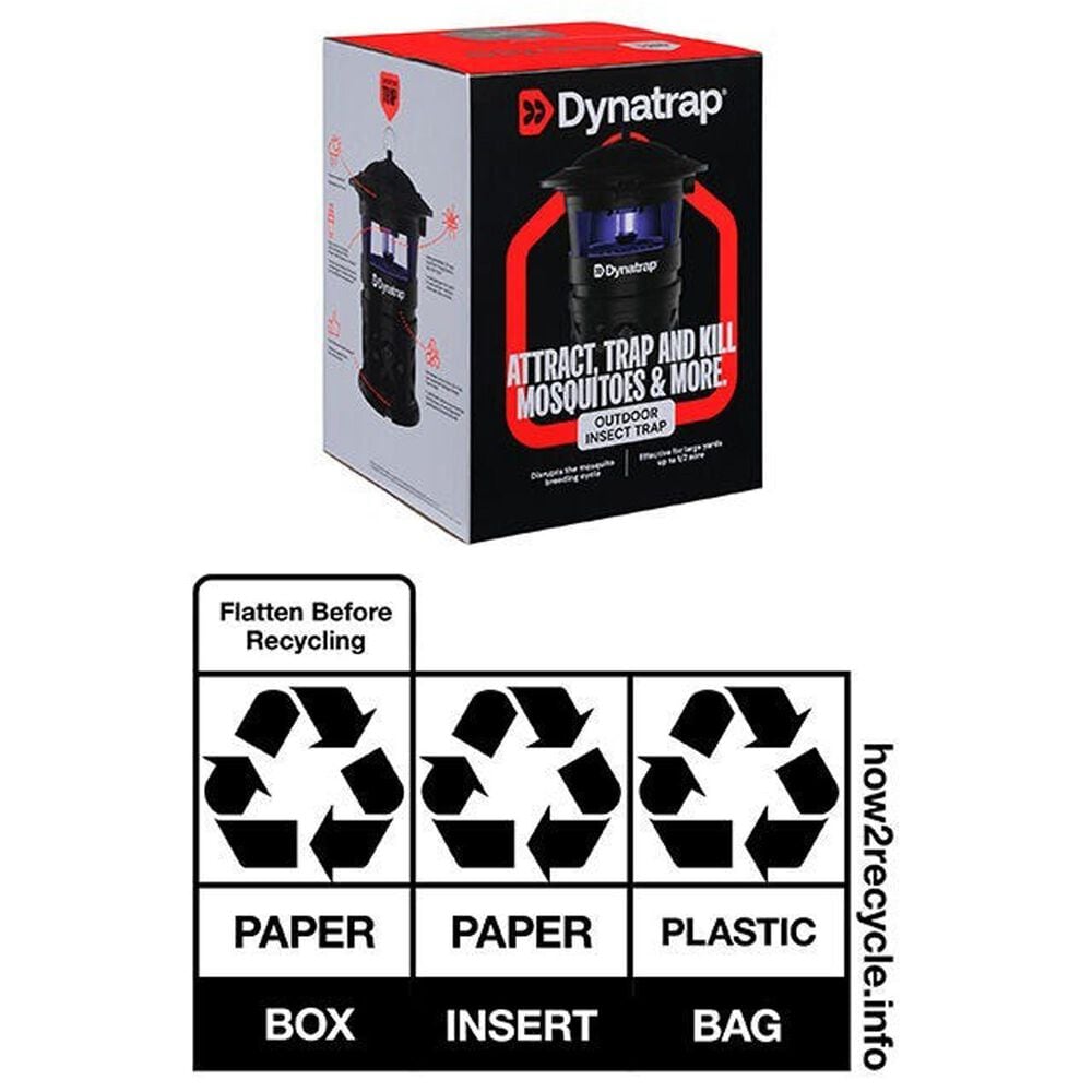 Dynamic Solutions Worldwide 1/2 Acre LED Outdoor Insect Trap in Black, , large
