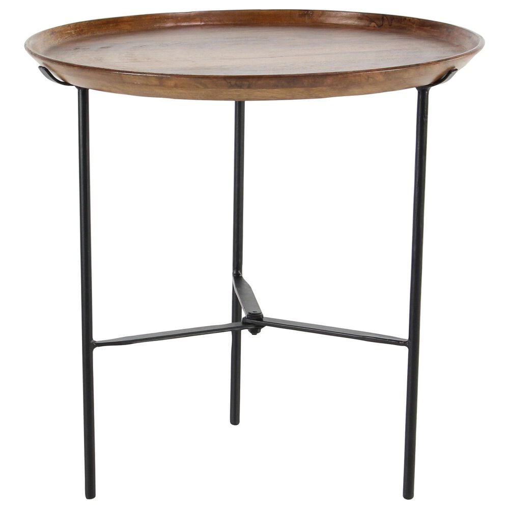 Uma Enterprises Annabel 19" Accent Table in Brown, , large