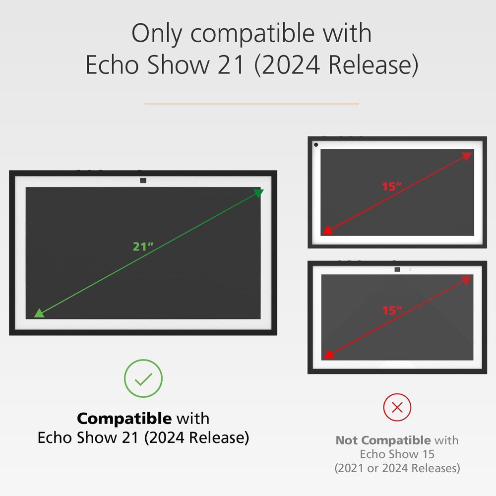 Amazon Frame for Echo Show 21 in White, , large