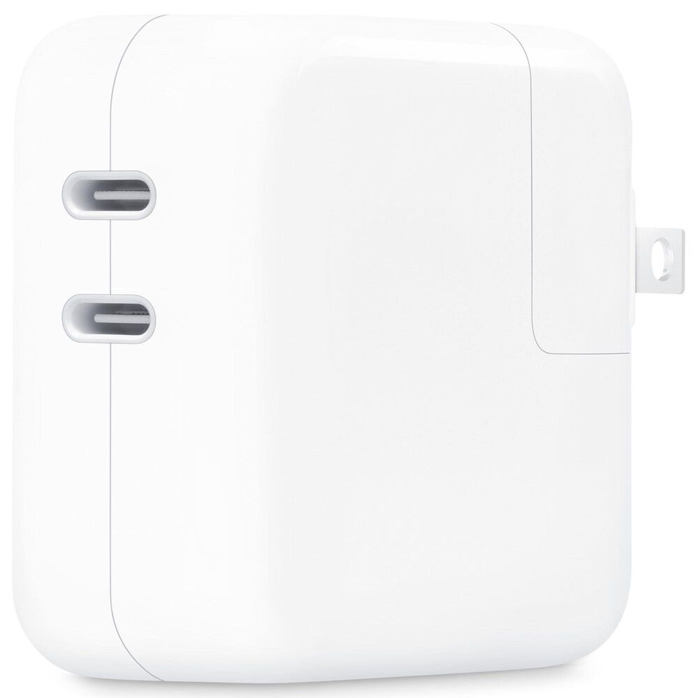 Apple 35W Dual USB-C Port Power Adapter in White, , large
