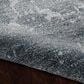 Nourison Silk Shadows 9"9" x 13"9" Blue and Stone Area Rug, , large