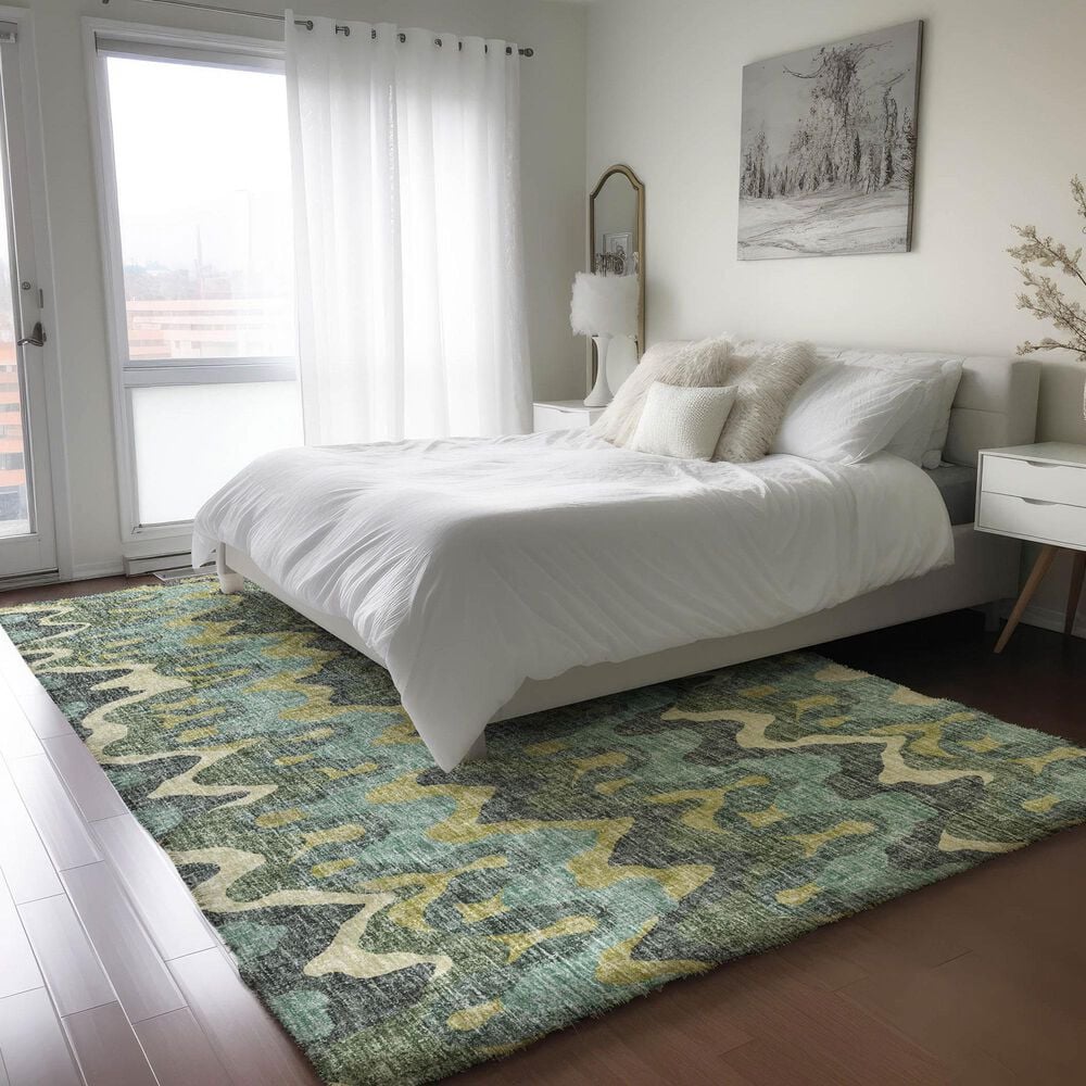 Dalyn Rug Company Lorenzo LN6 Teal 8&#39; x 10&#39; Area Rug, , large