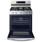 Samsumg 4-Piece Kitchen Package with 30 Cu. Ft. French Door Refrigerator with Beverage Center and 6.0 Cu. Ft. Smart Freestanding Gas Range in Stainless Steel, , large