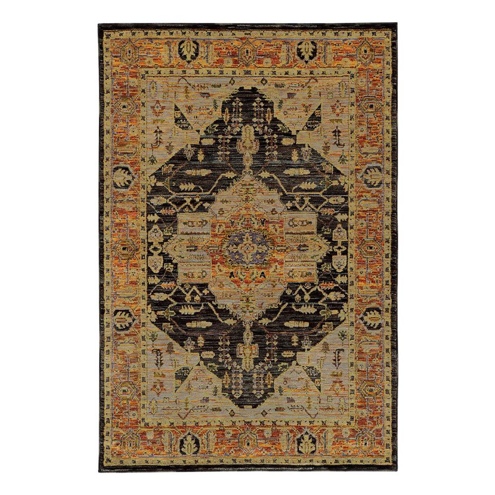 Oriental Weavers Andorra 7138B 7"10" x 10"10" Gold Area Rug, , large