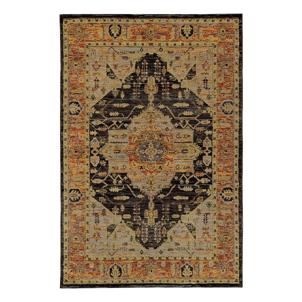 Oriental Weavers Andorra 7138B 7"10" x 10"10" Gold Area Rug, , large