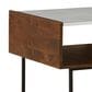 Ashley Rusitori End Table in Light Brown, Matte Black and White, , large