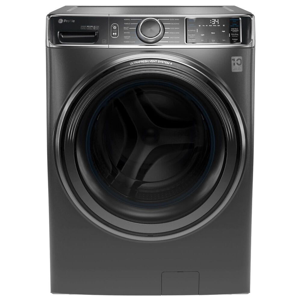 GE Profile 5.5 Cu. Ft. Smart Front Load Washer and 7.8 Cu. Ft. Electric Dryer Laundry Pair in Carbon Graphite, , large