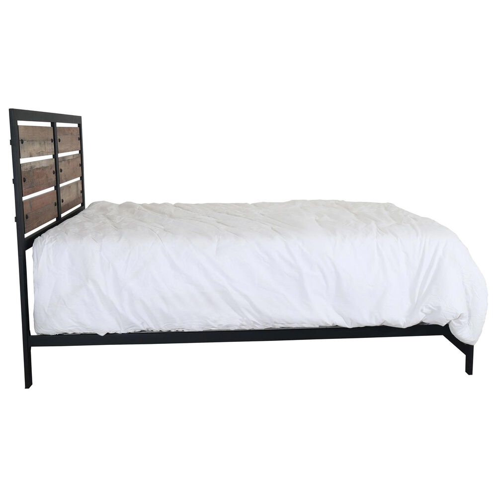 New Heritage Elk River King Panel Bed in Rustic Brown and Black, , large