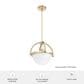 Hunter Wedgefield 1-Light Pendant in Alturas Gold, , large