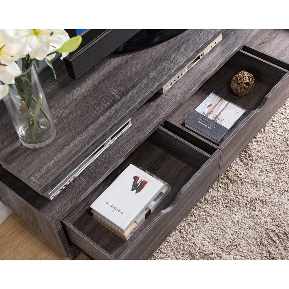 Global Movement 71&quot; TV Stand in Distressed Grey, , large