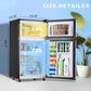 HOMLUX 3.5 Cu. Ft. Top Freezer Refrigerator with Adjustable Thermostat in Silver, , large