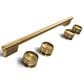 KitchenAid Handle and 4-Piece Knob Accessory Kit for Slide-In Convection Range in Brass, , large