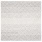 Safavieh Micro-Loop MLP353F 5" Square Gray and Ivory Area Rug, , large