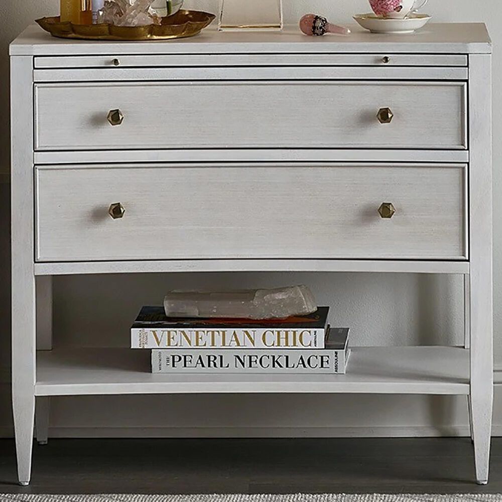 Furniture Worldwide Love Joy Bliss Chelsea Nightstand in Alabaster, , large