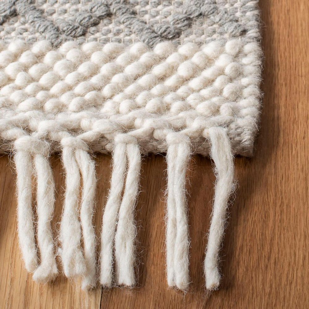 Safavieh Natura NAT851A 2&#39;3&quot; x 9&#39; Ivory and Grey Runner, , large