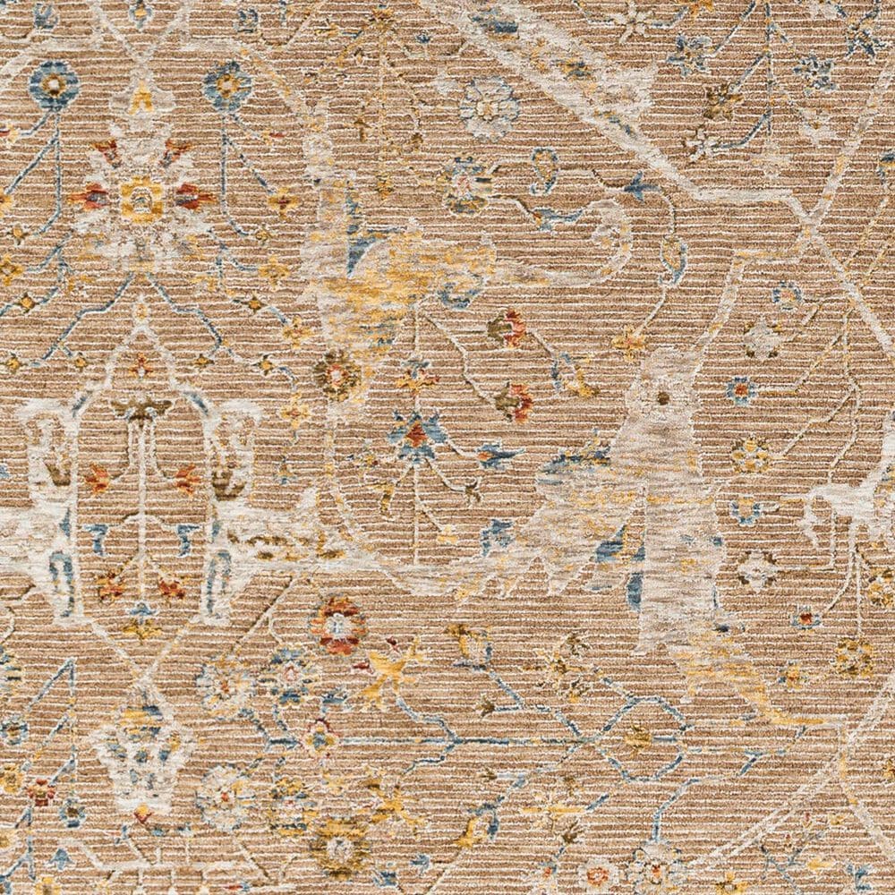 Surya Reina Light Brown, Tan, Denim, Rust, Olive, Light Gray, Cream and Mustard 5&#39; x 7&#39;5&quot; Area Rug, , large