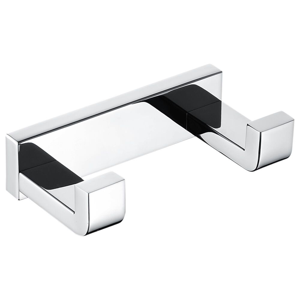 Lexora Home Bagno Bianca Stainless Steel Double Robe Hook in Chrome, , large