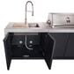 Forno Rimini 3-Piece Outdoor Kitchen Grill Set in Black and White, , large