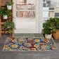 Nourison Aloha ALH17 2"8" x 4" Navy and Multicolor Indoor/Outdoor Area Rug, , large