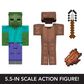 Mattel Minecraft Diamond Level Zombie Action Figure, , large