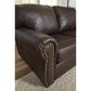 Ashley Colleton Stationary Loveseat in Dark Brown, , large